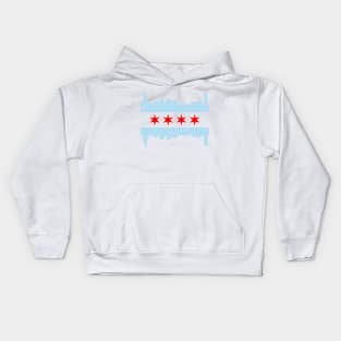 Chicago Flag Skyline Kids Hoodie